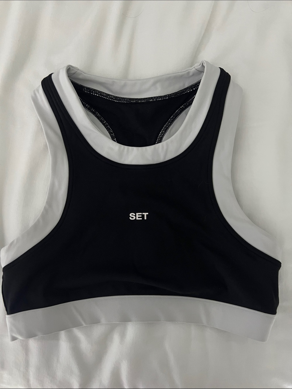 Set active high neck sports bra